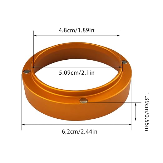 51mm Dosing Funnel, Aluminum Coffee Dosing Ring Espresso Portafilter Funnel - Image 3