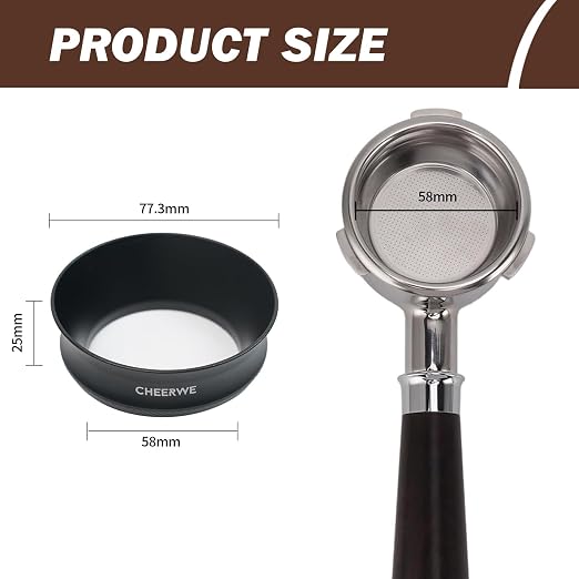 58mm Magnetic Espresso Dosing Funnel, Espresso Coffee Dosing Ring, 25mm - Image 3