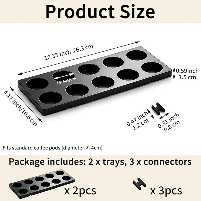 Berglander Coffee Pod Holder Drawer 20 K Cup, Coffee Capsule Organizer - Image 2