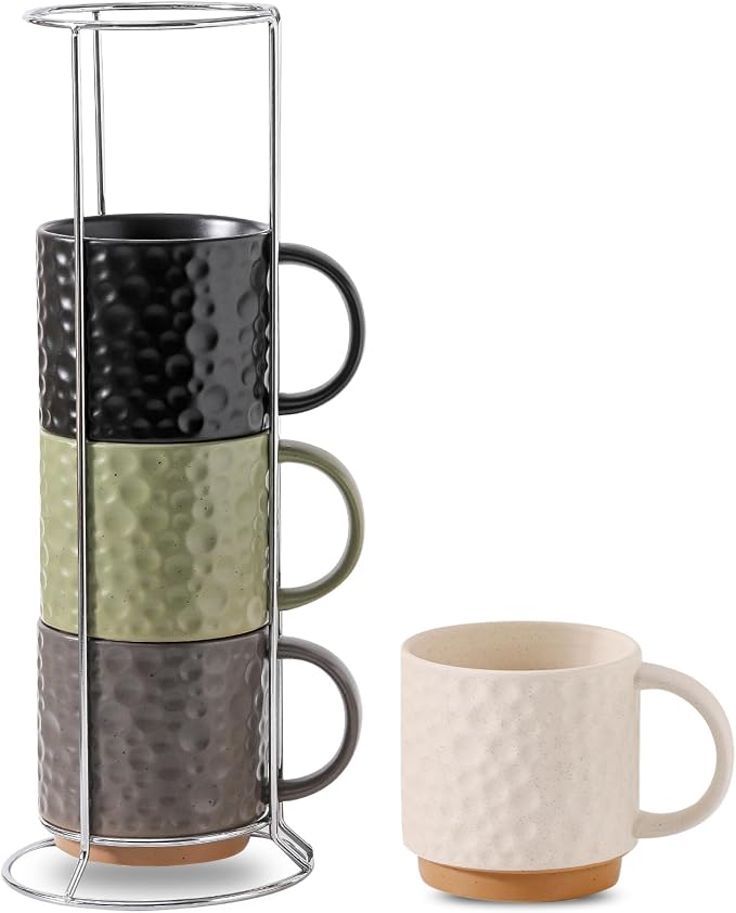 Nihow 16 Oz Ceramic Coffee Mug Set of 4 by Nihow
