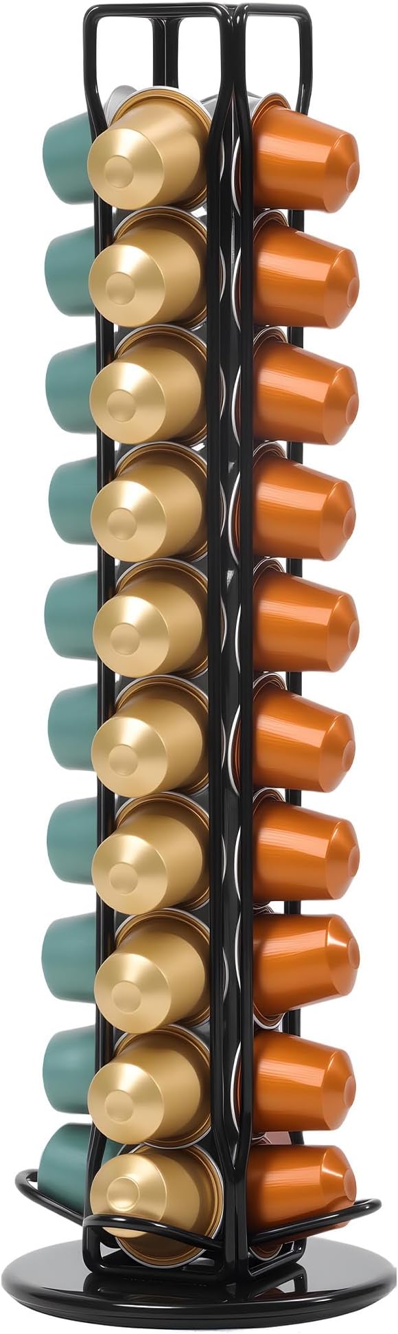 Coffee Pod Holder for Nespresso OriginalLine Capsules, Rotating Carousel Coffee by ZECENN