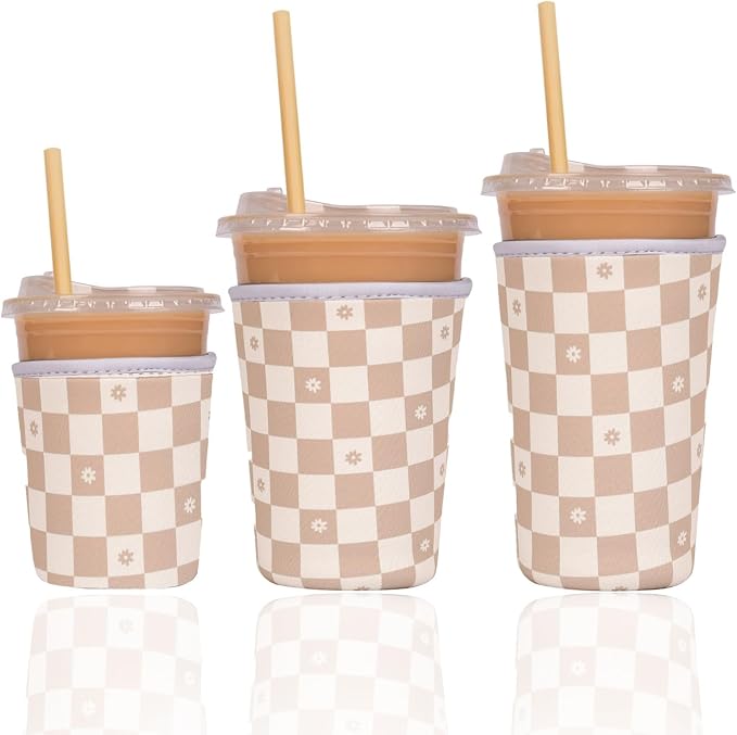 Reusable Insulated Neoprene Iced Coffee Cup Sleeve, Durable Drink Sleeve by Unknown