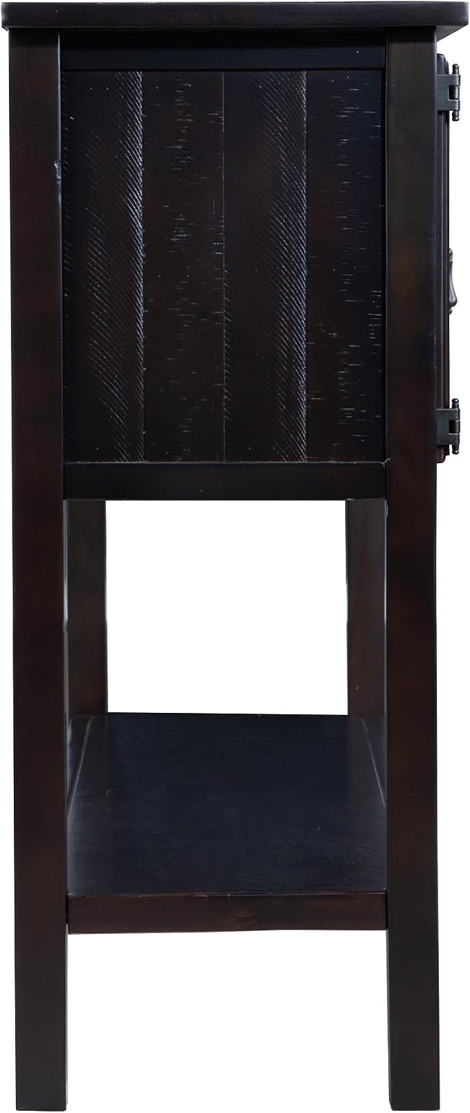 LKTART Farmhouse Sideboard Buffet Cabinet, Solid Wood Sideboard - Image 7