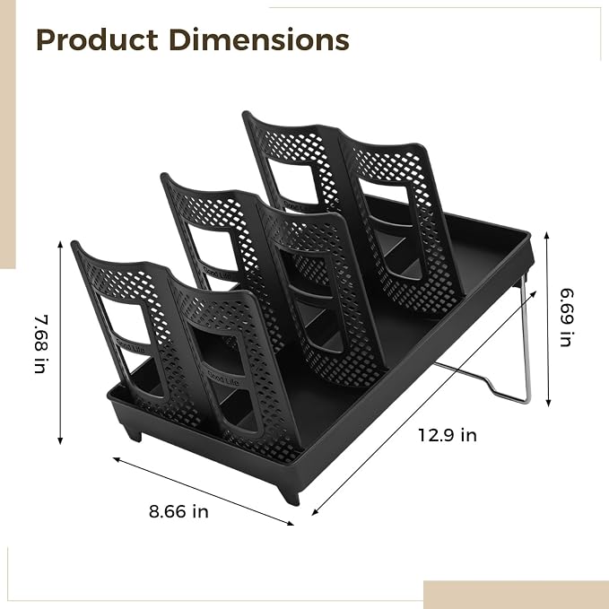 Detachable Coffee Cup Dispenser, Double Row, Holds 120 Cups, Space-Saving Design - Image 2
