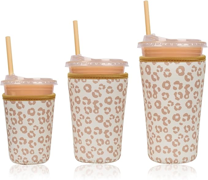 Reusable Insulated Neoprene Iced Coffee Cup Sleeve, Durable Drink Sleeve by Unknown