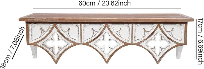 Xuthusman Floating Shelves for Wall, Vintage Wall Shelves - Image 2