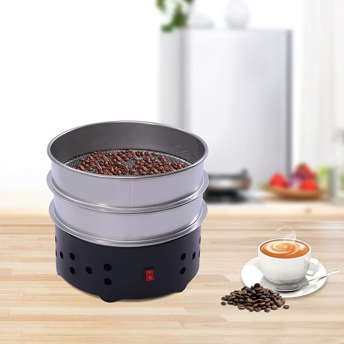 1.3lb Coffee Bean Cooler, Electric Coffee Beans Cooling Machine w/2-Layer - Image 4