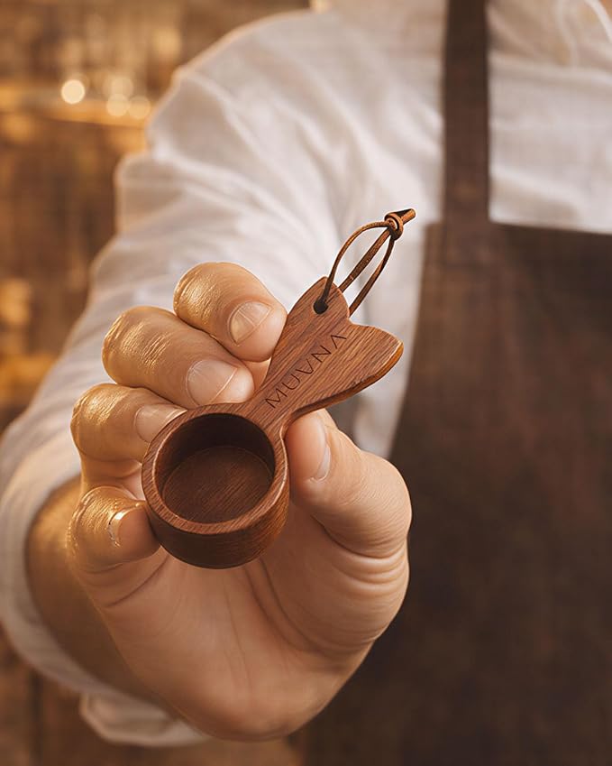 Walnut Coffee Scoop - 10g Wooden Measuring Spoon - Image 7