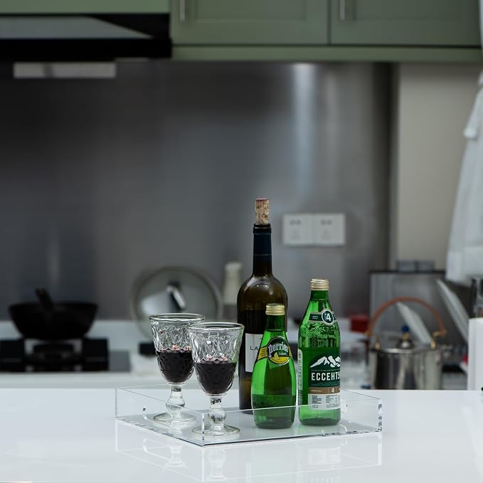 Clear Sturdy Acrylic Serving Tray - Image 5
