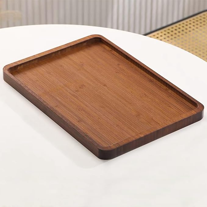 XZHXFX Bamboo Serving Tray, Food Tray by XZHXFXHouseware