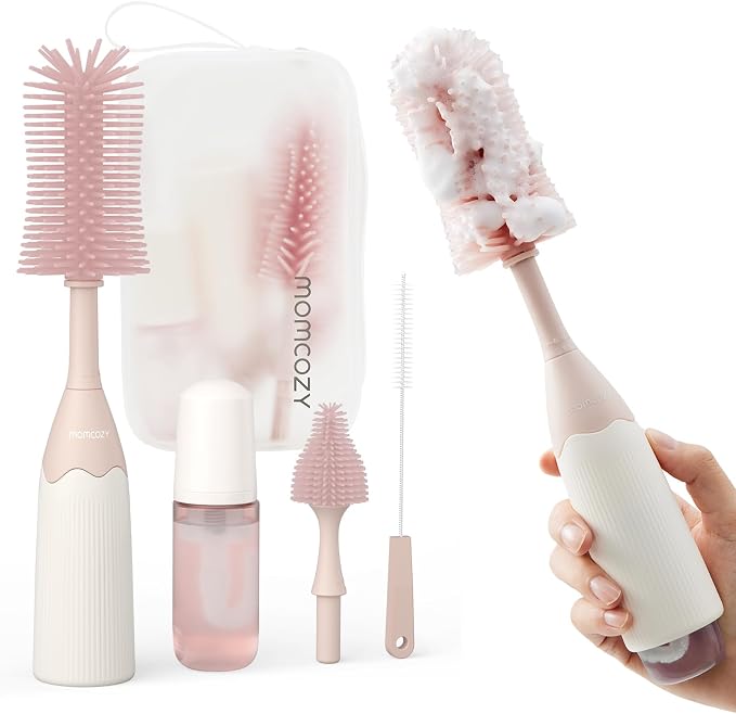 Momcozy Bottle Brush Kit with Push-Press Foam Design by Momcozy