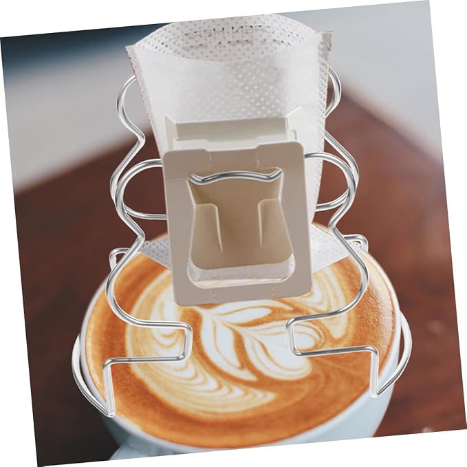 IMIKEYA 2pcs Stainless Filter Rack Portable Drip Holder - Image 8
