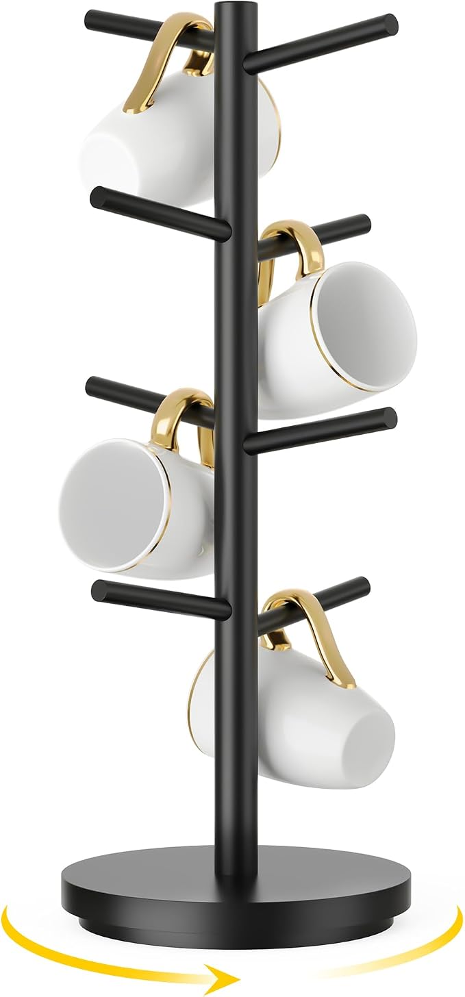 Wisuce Coffee Mug Holder Tree Upgraded 360Rotated Cup Holder by Wisuce