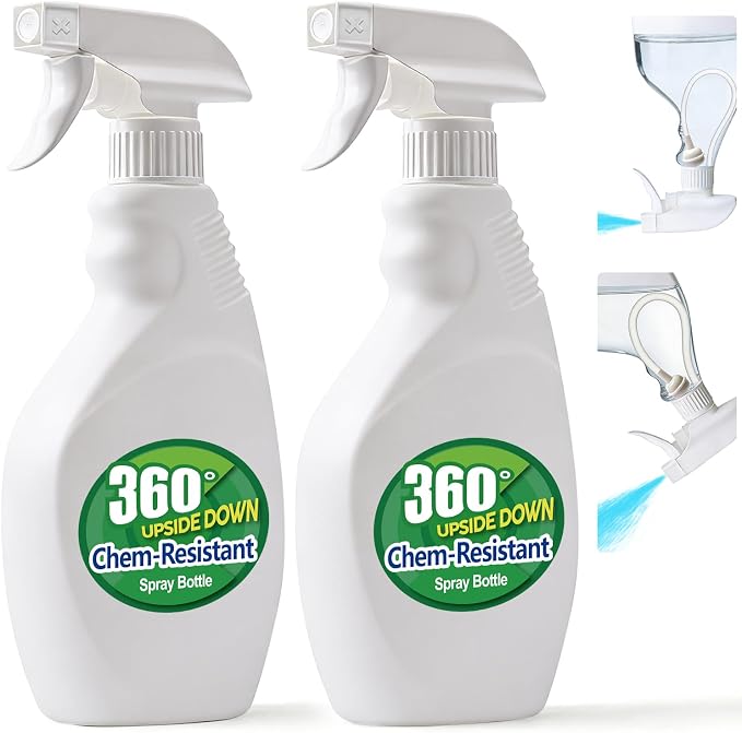 T4U Spray Bottles for Cleaning, 16 OZ Empty Spray Bottles Heavy Duty, Plastic by T4U