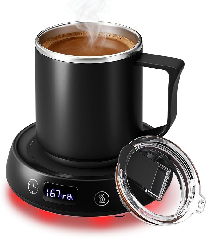 Coffee Mug Warmer & Mug Set, Electric Beverage Cup Warmer by Dltsli