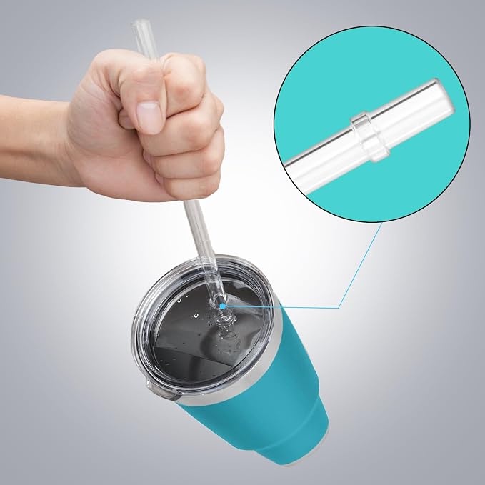 30 oz Tumbler Straw Lid, Replacement Lids Compatible - Image 3