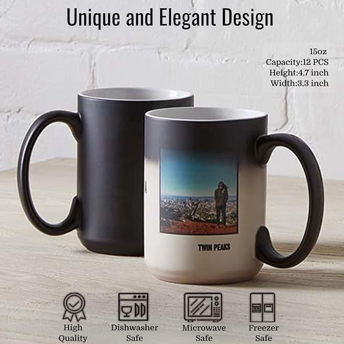 TANGLONG Color Changing Coffee Mugs 15oz Sublimation Mugs Magic Mug Heat - Image 3