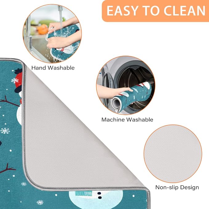 Dish Drying Mat, Kitchen Counter Quick Dry Pads - Image 4
