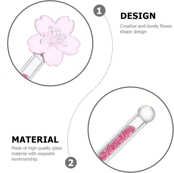 KALLORY 1pc Handle Flower Stirrer - Image 2
