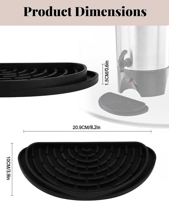 2 Pack Drip Catcher for Beverage Dispenser, Silicone Drip Tray for Drink - Image 5