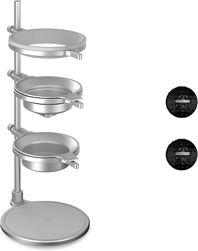 Coffee Dripper Stand with 2 Pcs Espresso Cooling Ball, Height Adjustable Metal by Unknown