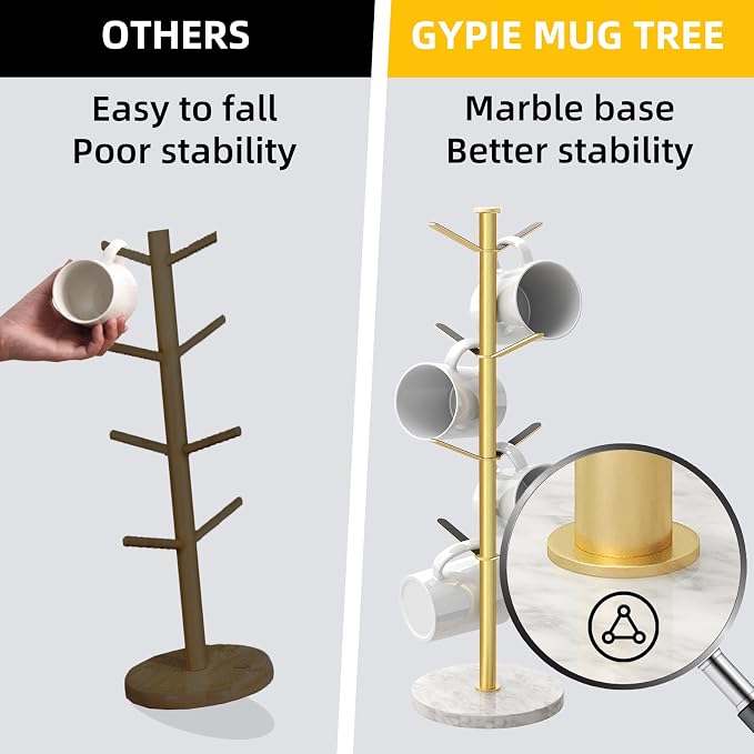 Gypie Gold Mug Holder Tree - Image 3