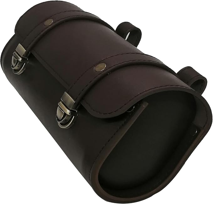 WUYAN Bike Handlebar Leather Bags Under Seat Retro Classical Mountain MTB Road - Image 4