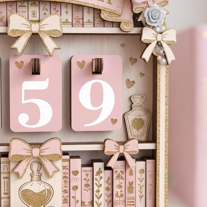 Personalized Book Read Tracker, Wooden Books Read This Year Counter, Reading - Image 3