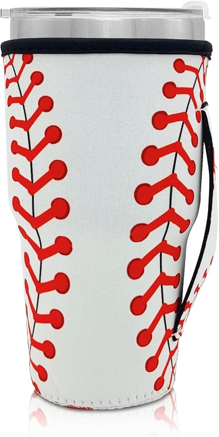 Reusable Iced Coffee Cup Sleeve Neoprene Insulated Sleeves Cup Holder - 32oz by AJLTPA