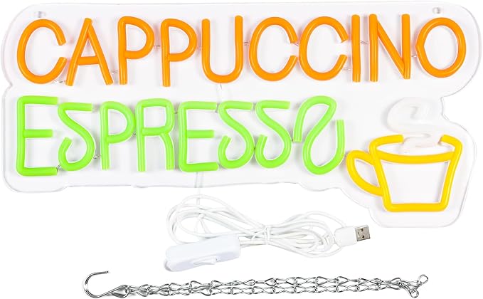 Balanar Cappuccino Espresso Neon Signs Beer Bar Sign Led Lights - Image 4