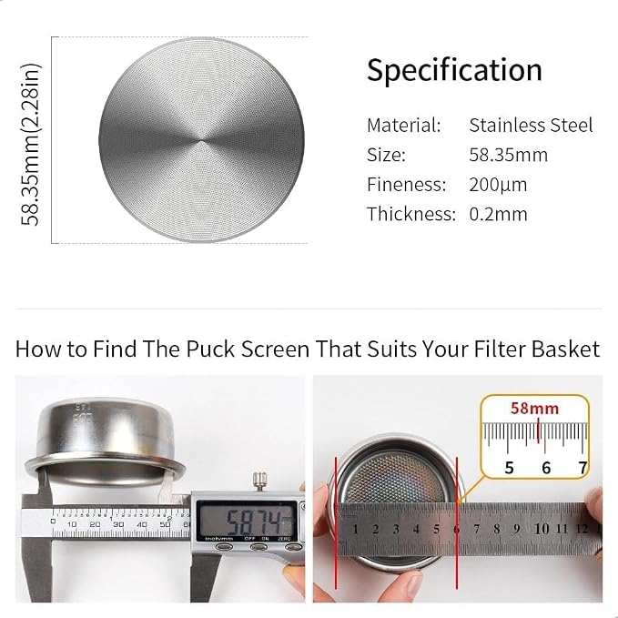 watchget 58mm Espresso Puck Screen - Image 2