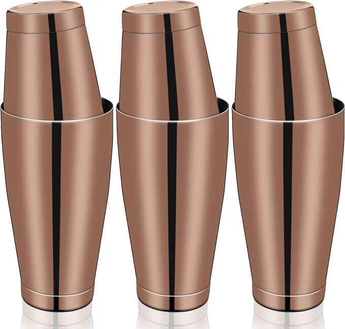 Sabary 6 Pcs Cocktail Shakers Professional Bar Shaker Boston Set Stainless by Sabary