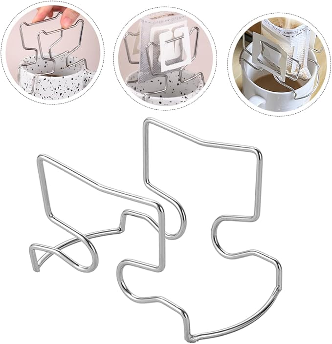 Hanging Ear Coffee Filter Bag Holder Stainless Steel Drip Rack - Image 9