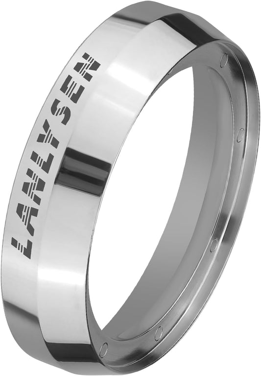 54mm Espresso Dosing Funnel LANLYSEN Magnetic Coffee Dosing Ring Stainless Steel Espresso dosing Funnel Espresso Dosing Ring with 8 Magnets Compatible with All 54mm Portafilter