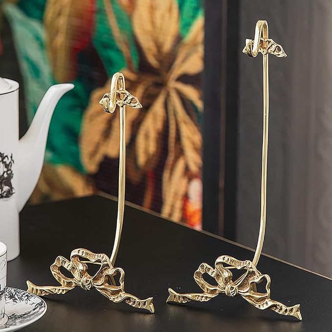1Pcs Brass Teacup and Saucer Display Stand, Teacup Holder Stand - Image 5