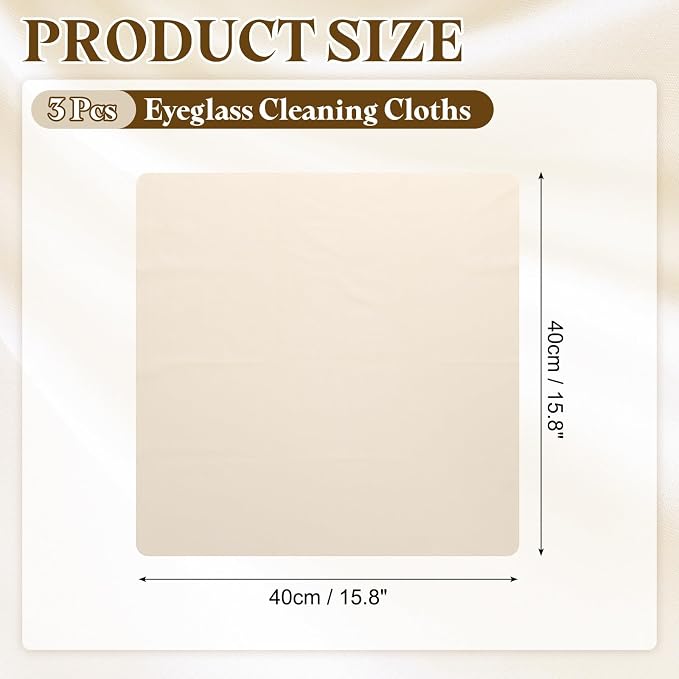 PATIKIL 3Pcs Soft Eyeglass Cloths, 15.8 x 15.8 Electronics Microfiber Cleaning - Image 2
