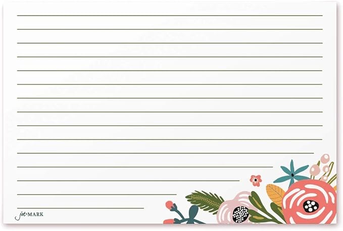 Jot & Mark Floral Recipe Cards 4x6 - Image 2