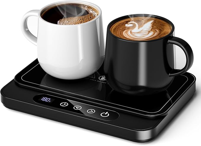Misby Coffee Mug Warmer, 50W Large Heating Panel Mug Warmer by Misby