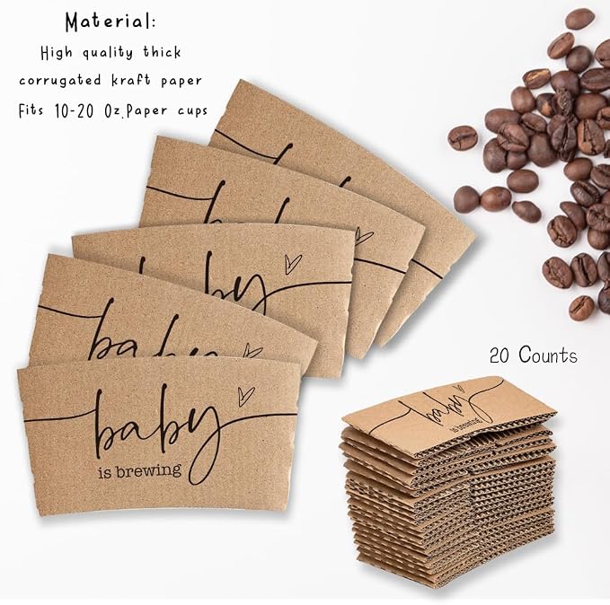 Baby Is Brewing Coffee Sleeves, Hot Iced Coffee Sleeves - Image 3