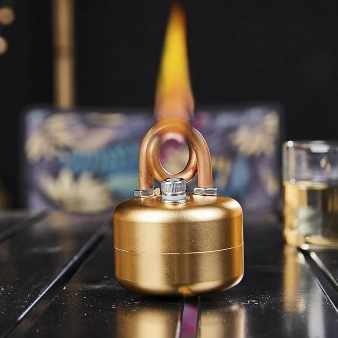 Mini Alcohol Stove, Lightweight Brass & Aluminum SpiritBurner - Image 7