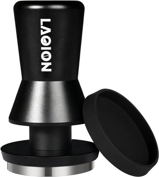 53.3mm Espresso Tamper, Coffee Espresso Accessories with Ergonomic Handle, Tamper Tool Espress Includes 15lb/25lb/30lb Replacement Spring, Coffee Tamper Fits for Breville 54mm Portafilters