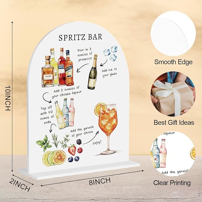 Italian Spritz Bar Sign Aperol Spritz Decor Cocktail Drink Bar Sign - Image 2