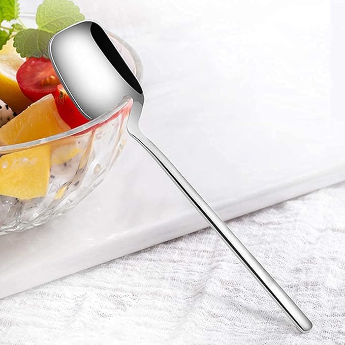 IQCWOOD 5.6 Inch Demitasse Espresso Spoons, 18/10 Stainless Steel Coffee Spoon - Image 3