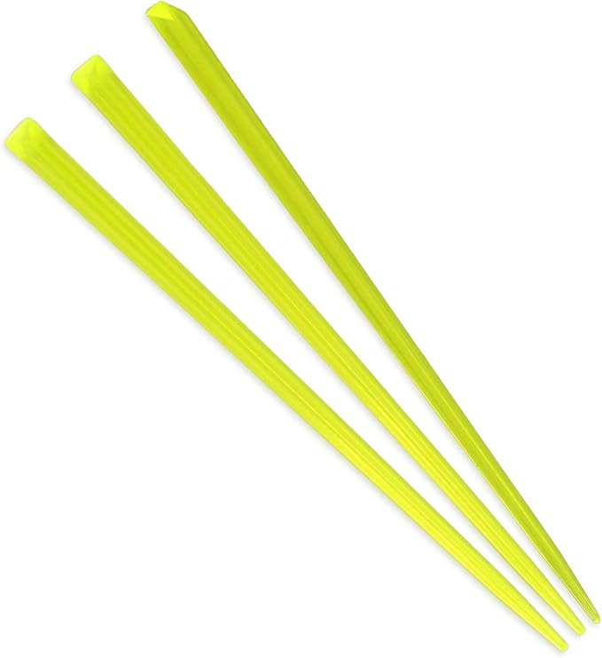 BambooMN - Triangular Appetizer Food and Drink Prism Picks - 4.5" - Lime Green by BambooMN