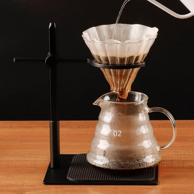 Tyenaza Pour Over Coffee Stand, Aluminum Alloy Pour Over Coffee Station Dripper - Image 3