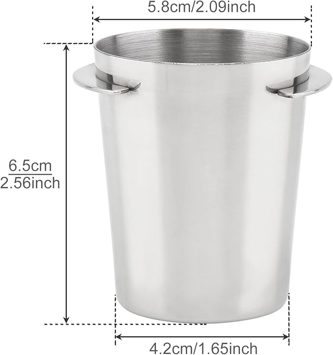 Coffee Dosing Cup 54mm, Espresso Coffee Dosing Cup, Stainless Steel Dosing Cup - Image 4