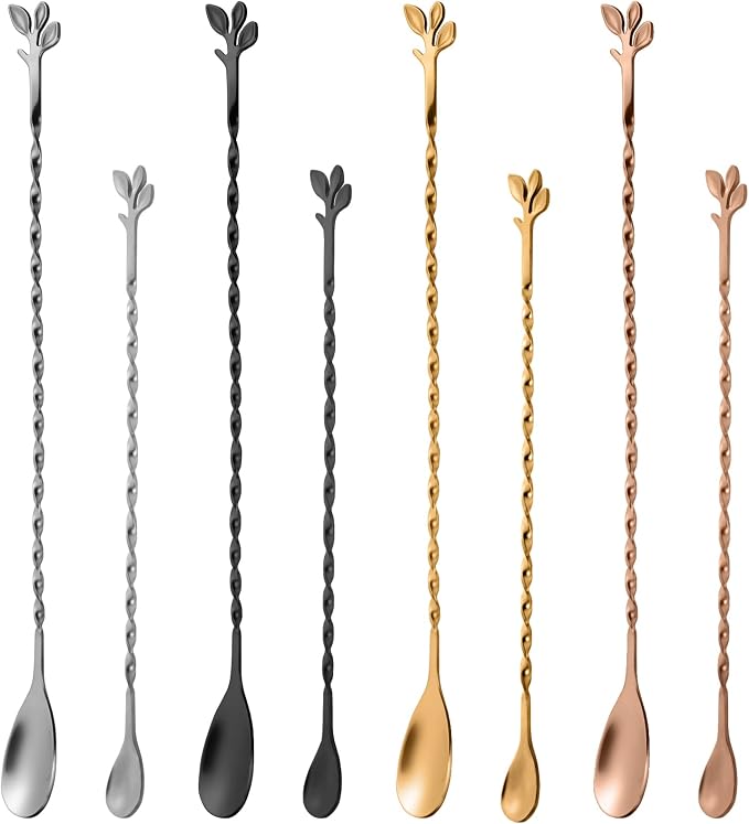 AnSaw Silver 12-Inch Stainless Steel Cocktail Spoon - Image 8