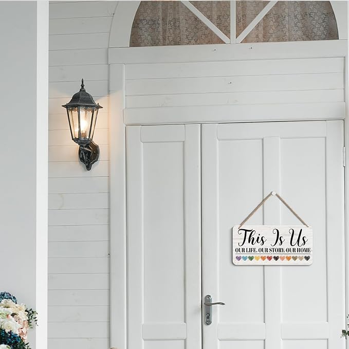 This Is Us Hanging Wooden Wall Sign Decor - Image 4