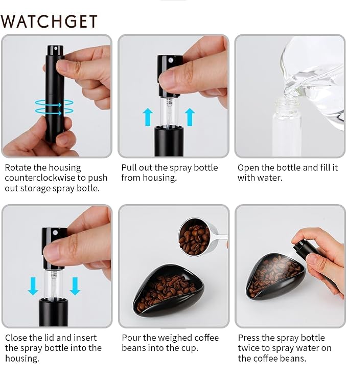 2PCS/10ml Coffee Bean Spray Bottle Espresso Spray Bottle Portable Empty Small - Image 6
