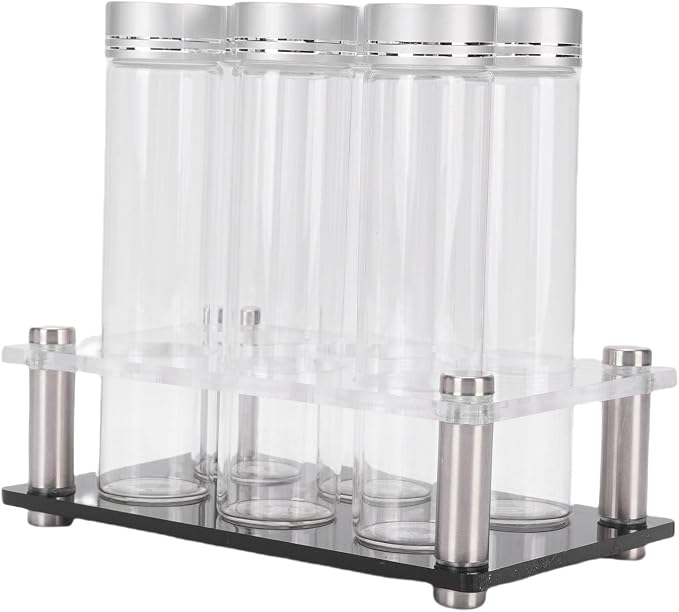 JTLB 6PCS Coffee Beans Storage Tubes High Borosilicate Glass Coffee Bean Cellars - Image 3